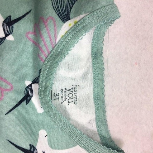 NWT Carter's Child of Mine 2‑Piece Cotton Pajama Set 3T – Unicorn NEW - Picture 4 of 4
